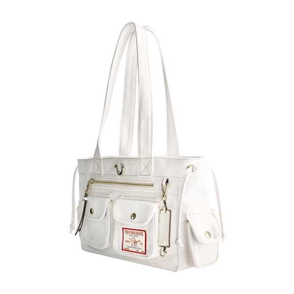True Religion Multi-Pocket Denim Tote