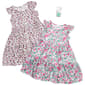 Girls (4-6x) BTween(R) 2pk. Flutter Cuff Floral Button Up Dress - image 1