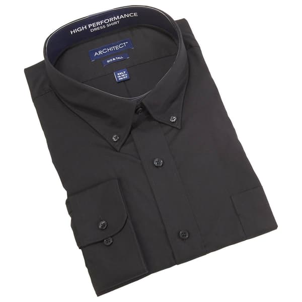 Mens Big & Tall High Performance Dress Shirt - image 