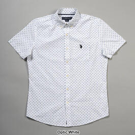Mens U.S. Polo Assn.&#174; Anchors & Dots Woven Button Down Shirt