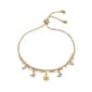 Shine Flower Butterflies & Bezel Double Strand Bolo Bracelet - image 1
