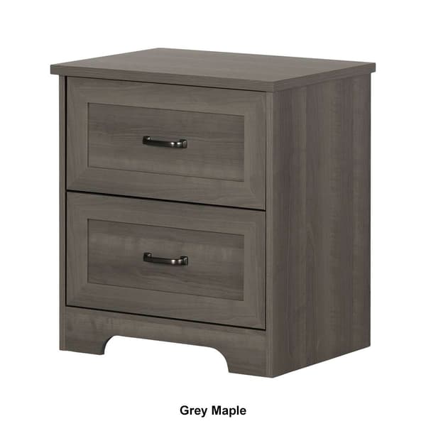 South Shore Prairie 2-Drawer Nightstand