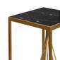9th & Pike® Gold Marble Contemporary Pedestal Table - Set of 2 - image 5