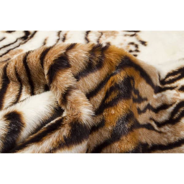 9th & Pike® Faux Fur Tiger Shag Area Rug