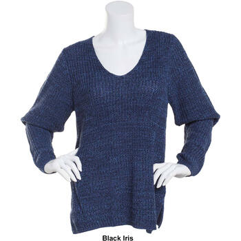 Womens Hasting & Smith V-Neck Marled Sweater - Boscov's