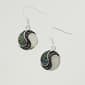 Marsala Silver Plated Marcasite & Mother of Pearl Earrings - image 1