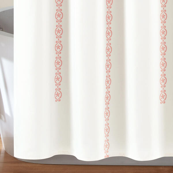 Lush Décor® Stripe Medallion Shower Curtain