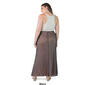 Plus Size 24/7 Comfort Apparel Double Layer Maxi Skirt - image 3