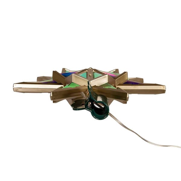 Kurt Adler 21-Light 7 Point LED Iridescent Star Tree Topper