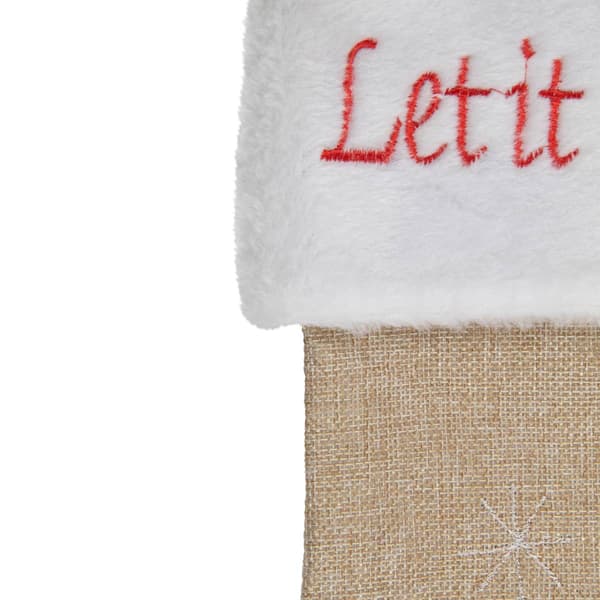 Northlight Seasonal 19in. Let it Snow Bird Christmas Stocking