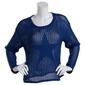 Juniors No Comment Star Intarsia Pullover Sweater - image 1