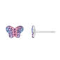 Kids Sterling Silver/Multi Cubic Zirconia Stud Earrings - image 1