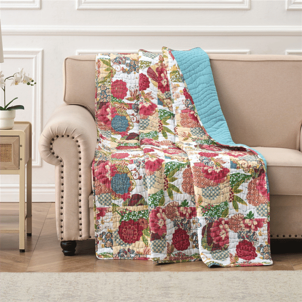 Greenland Home Fashions&#8482; Jewel Reversible Quilted Throw Blanket
