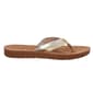 Womens Caribbean Joe Metallic Multi Thong Sandals - image 3