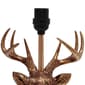 Simple Designs Woodland Rustic Antler Copper Deer Table Lamp - image 6