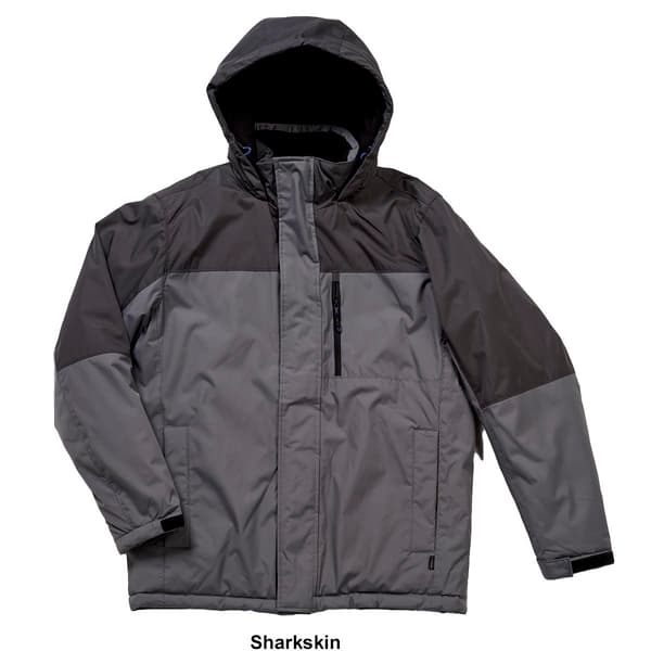 Mens Hawke &amp; Co. Color Block Midweight Coat - image 