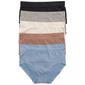 Womens Nautica 5pk. Bonded Edges Logo Brief Panties - NT9371-5PKN - image 1