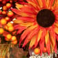 Northlight Seasonal Leaves & Flowers Fall Wreath - image 4