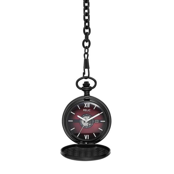 Mens RELIC by Fossil Hugh 47mm Pocket Watch - ZR85074 - image 