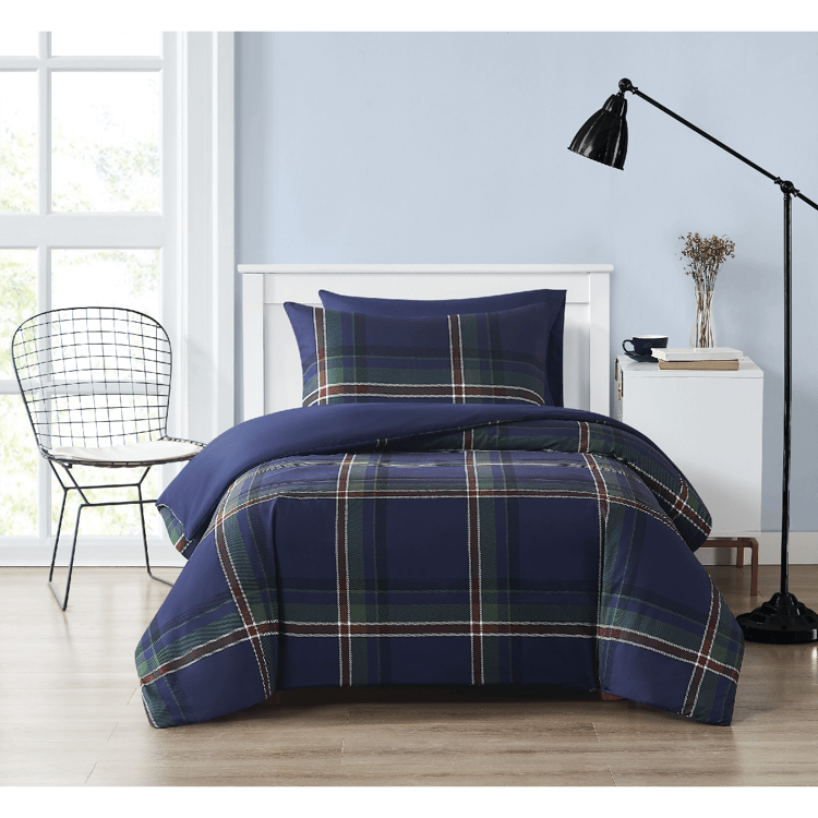 Truly Soft Bronson Plaid 3pc. Reversible Comforter Set