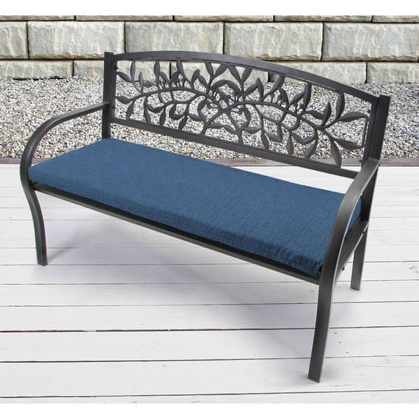 Jordan Manufacturing Texture Capri Outdoor Bench Cushion