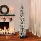 Puleo International 6ft. Pre-Lit Flocked Alpine Christmas Tree - image 3