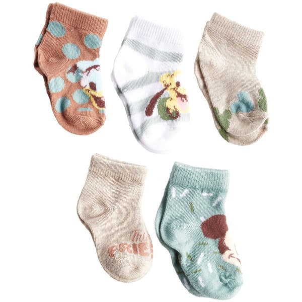 Baby Boy (12-24M) Disney 5pr. Mickey & Friends Crew Socks - image 