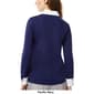 Womens Jones New York Long Sleeve V-Neck 2Fer Blouse - image 2