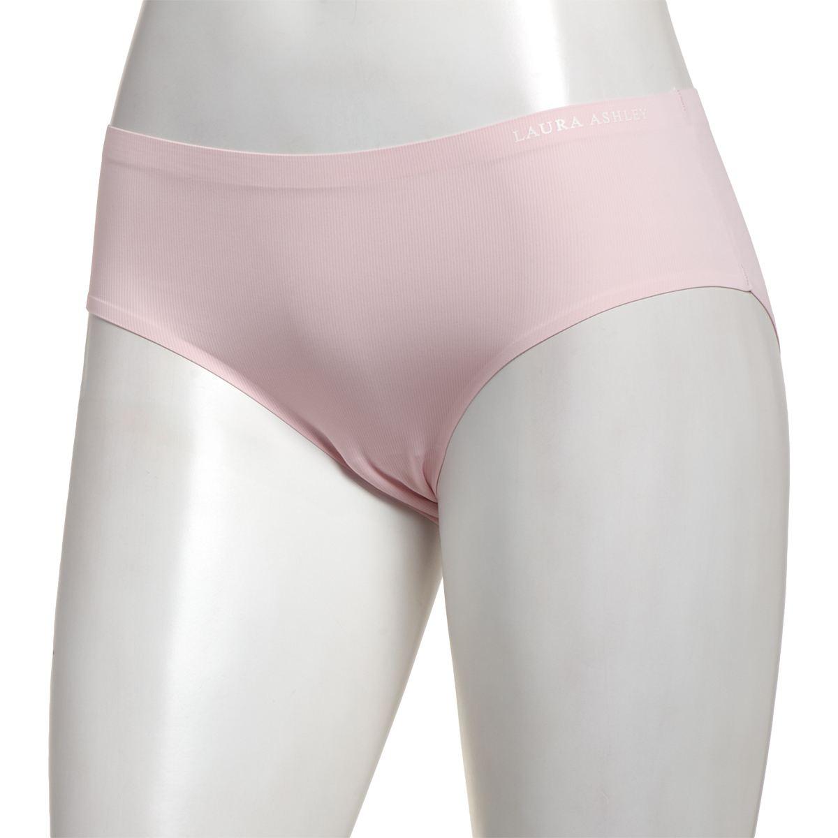 Womens Laura Ashley(R) Ribbed Nylon Hipster Panties - LS8444AQ