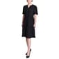 Petite NY Collection Short Sleeve Ruffle Trim A-Line Dress - image 3