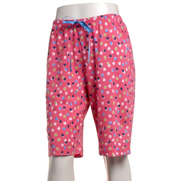 Womens HUE® Chalk Dot Bermuda Pajama Shorts