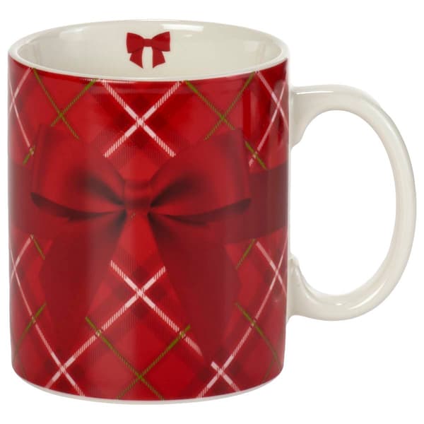 Kennedy Plaid Bow Mug - image 
