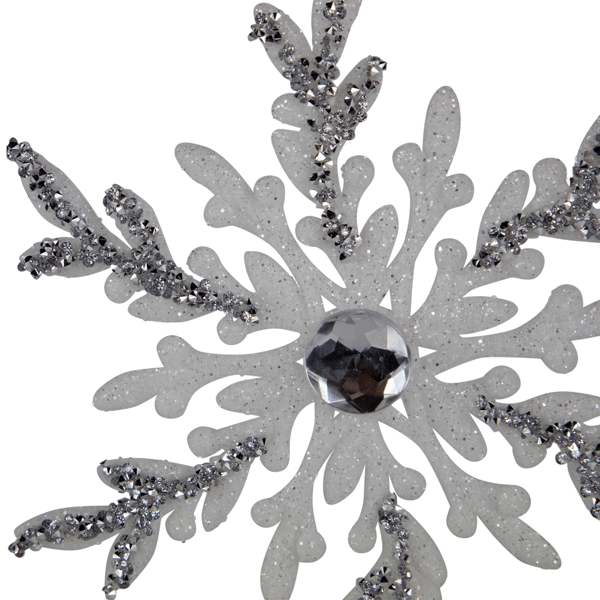 Northlight 4ct. Glitter Snowflakes Christmas Ornaments