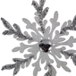 Northlight 4ct. Glitter Snowflakes Christmas Ornaments - image 6