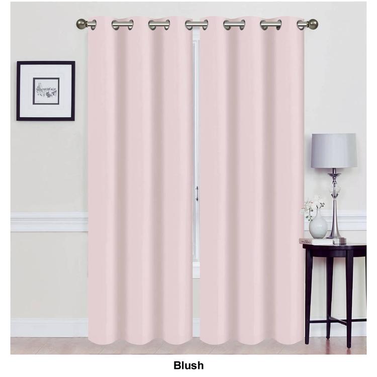 J&V Textiles Madonna Blackout Grommet Curtain Panels