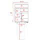 FM FURNITURE Dalton Light Grey Foldable Desk - image 7