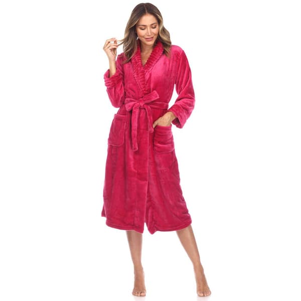 Womens White Mark Cozy Lounge Robe