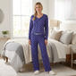 Womens IZOD(R) Split Neck Henley Pajama Set - image 1