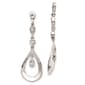 Pure Fire White Gold Diamond Teardrop Dangle Earring Jackets - image 1