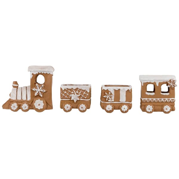Northlight Seasonal 17.75in. Frosted Gingerbread Train Decor