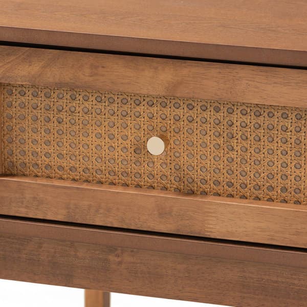 Baxton Studio Ramiel Modern Ash Walnut Wood 1-Drawer Nightstand
