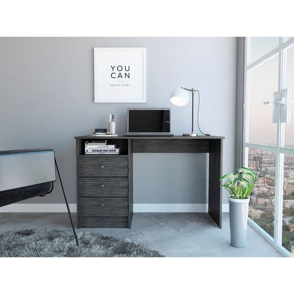 FM FURNITURE Naples Three Drawers Computer Desk