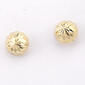 Candela Diamond Cut Dome 14kt. Gold Stud Earrings - image 1