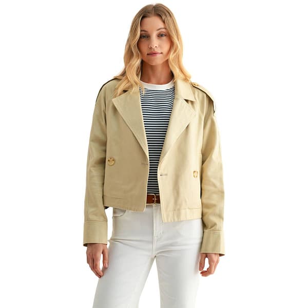 Womens CITY BLUES Cropped Trench