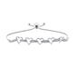 Nova Star&#40;R&#41; Sterling Silver Lab Grown Diamond Hearts Bracelet - image 1