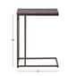 9th & Pike® Grey Metal and Wood Contemporary Accent Table - image 6