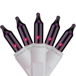 Brite Star 7.8ft. Purple Mini Icicle Christmas Lights
