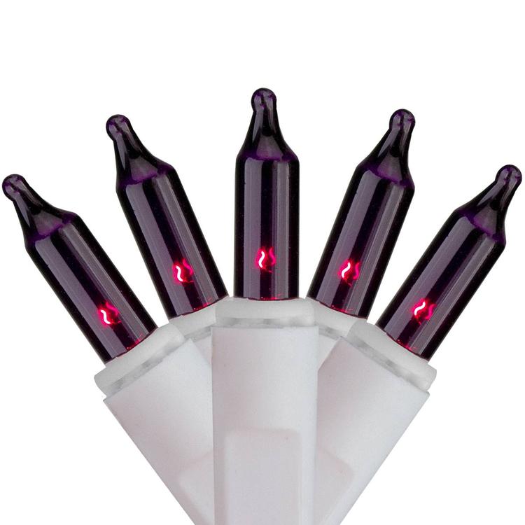 Brite Star 7.8ft. Purple Mini Icicle Christmas Lights