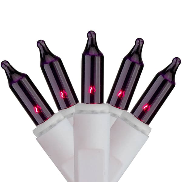 Brite Star 7.8ft. Purple Mini Icicle Christmas Lights