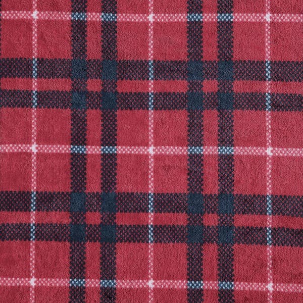 Nautica Winter Tattersall Plush-Fleece Reversible Blanket